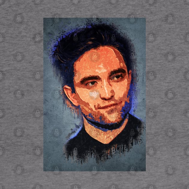 Robert Pattinson Actor Portrait ✪  Abstract Watercolor Art Style by Naumovski